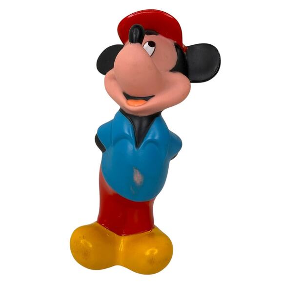 Vintage Mickey and Friends Bath Toys Plastic Rubber Set of 4 - Picture 3 of 11